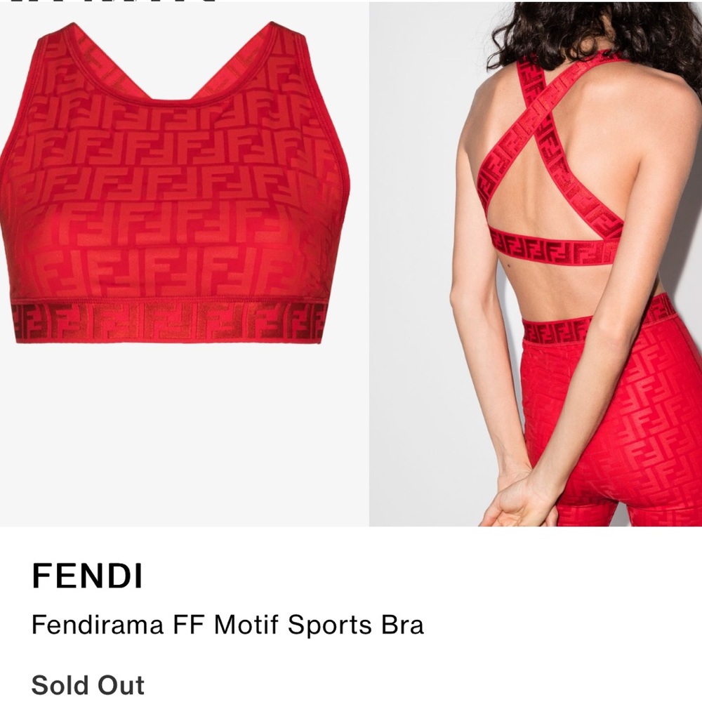 •Fendi Sports Bra/Crop top